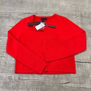 NWT House of Harlow 1960 Red Cashmere Button Cardigan Sweater XS